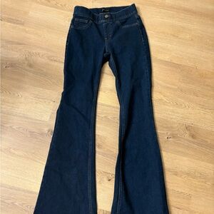 New York & Company Dark Blue Flare Jeans